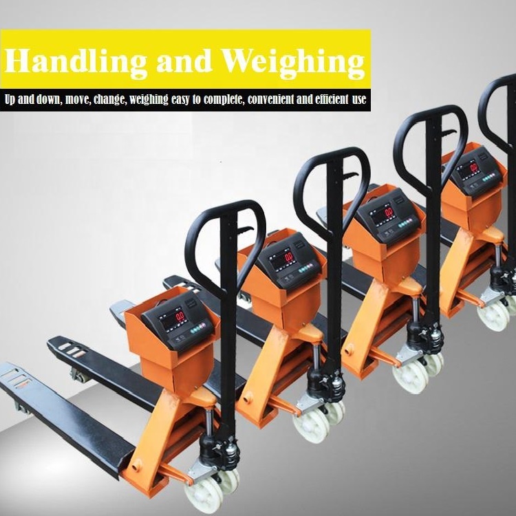 Industrial Weighing Pallet Truck Scale , 3000 KG Lbs Capacity