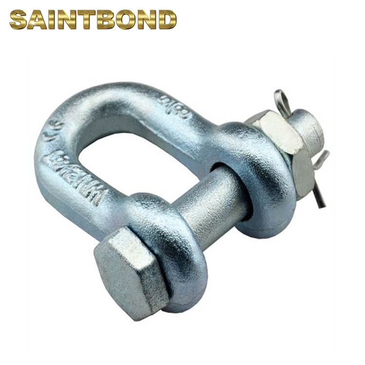 Bolt Type Chain Anchor Shackles Long D Shackle Sizes