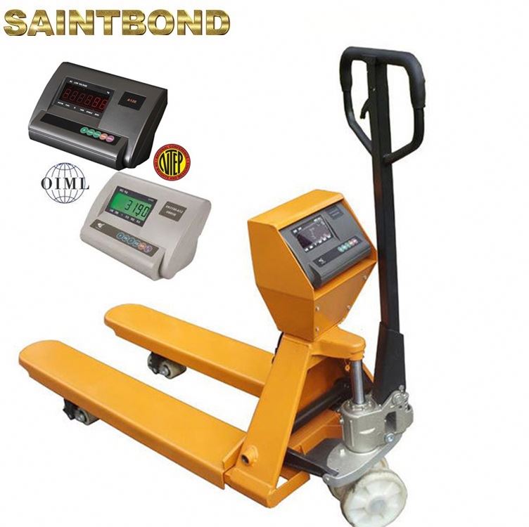 1ton 2t Weighing Scales with Printer Jack Weight Capacity Paper Roll Pallet Truck