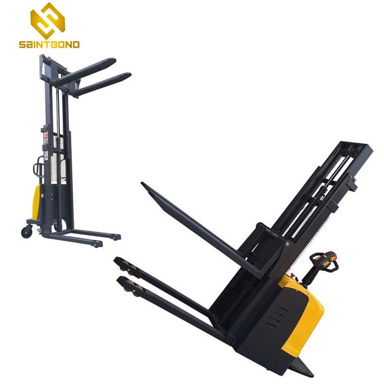 PSES01 High Quality Manual Hand Forklift Pallet Fork Lift 1.5ton Stacker Reclaimer