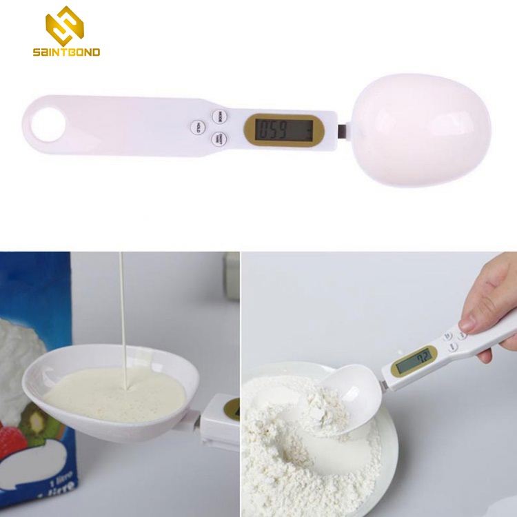 SP-001 Kitchen Portable Stainless Steel Spoon Scale Milk Electronic Measuring Precise Electronic Scale 500g/0.1g