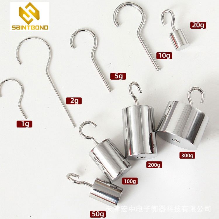 TWS03 M1 class standard steel chrome plating 500g medical tension test single hooked calibration weight