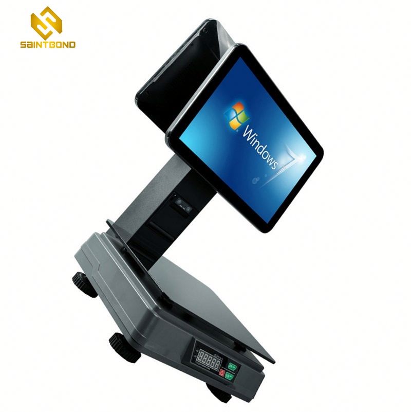 PCC02 Dual Display Restaurant POS System All In One Touch Screen POS Cashier POS