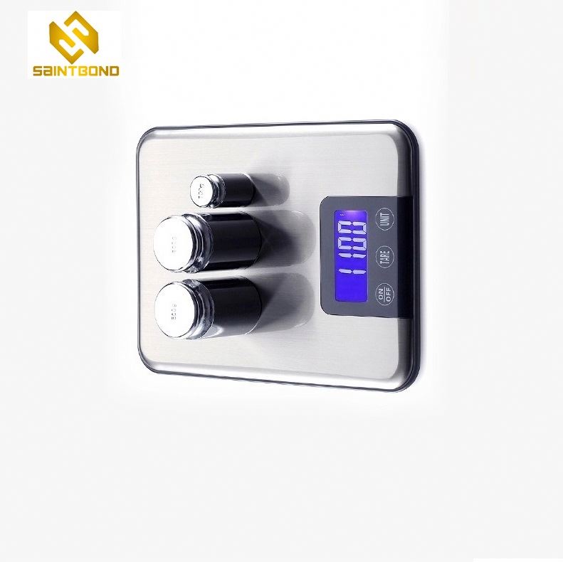 PKS003 4mm Glass Platform 5kg Digital Multifunction Electric Small Portable Weighing Scale For Kitchen Food
