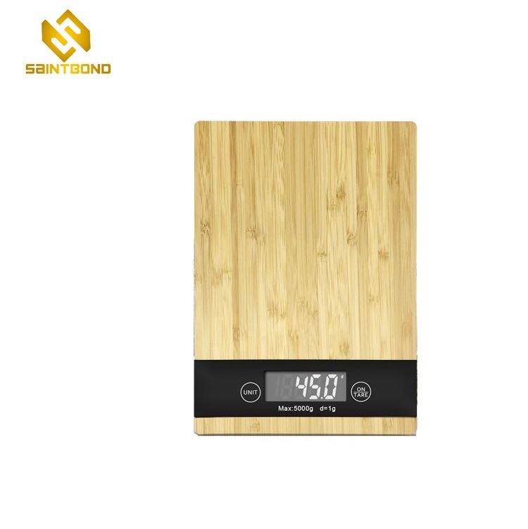 PKS005 2020 High Accuracy Digital Kitchen Scale Food Scale 5kg Bamboo Multifunction Weighing Scale