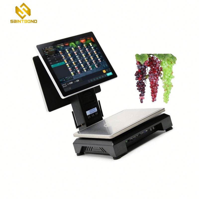 PCC01 15 Inch Tire Flat Capacity Touch Pos Machine with Second Display