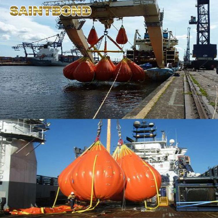 Proof Safe Lifting for And Testing Offshore Crane Davit Bag Load Test Water Filled Ballast Bags