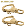 Quick Release Brass Snap Shackle Ronstan Mini Snap Shackle with Swivel Eye