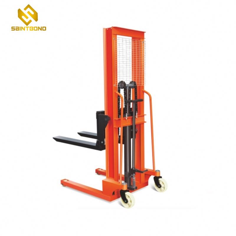 PSCTY02 2 Ton Hand Manual Pallet Operated Stacker Hydraulic 1.6m Lifting Pallet Stacker Forklift