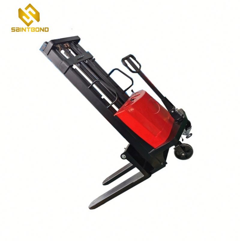 DYC Good Pallet Lifter Small Type Forklift Truck 2200lbs 118inch Lift Hight Semi-Electric Stacker