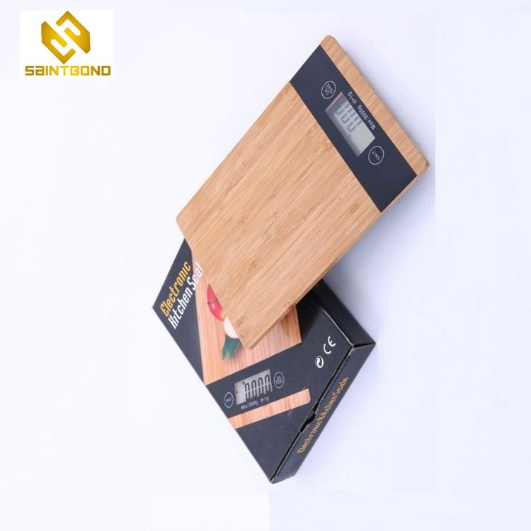 PKS005 Digital Kitchen Scale Food Scale 5kg Bamboo Multifunction Weighing Scale