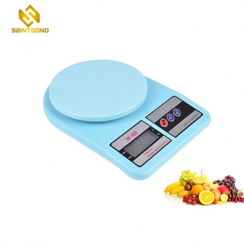 SF-400 Kitchen Scale Weight Round Plate Lcd Display, Multifunction Food Weight Scale