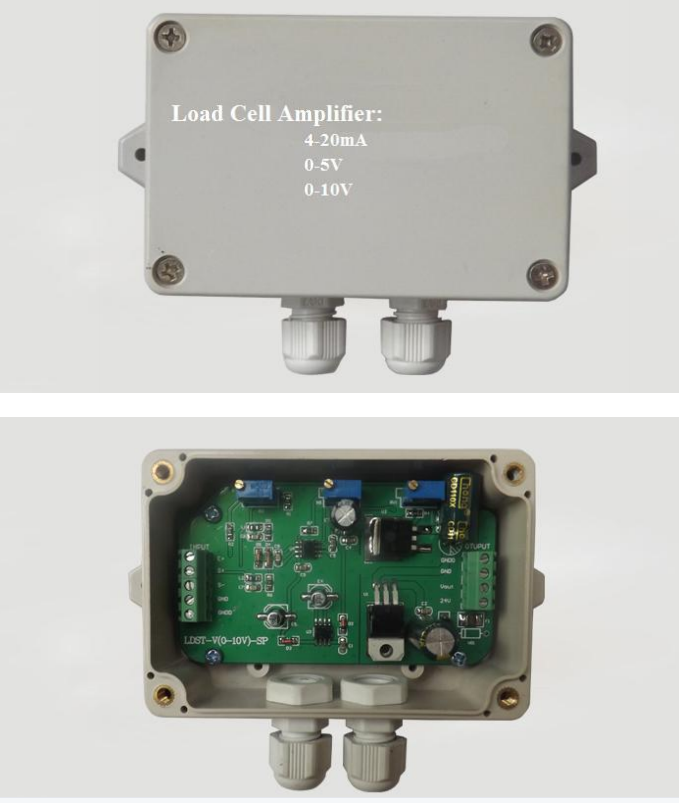 What should I do if the load cell amplifier weighing transmitter fails?