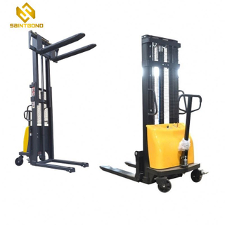 PSES01 500kg 1100mm Semi Electric Stacker Portable Self Loading Pallet Lift Stacker For Vans