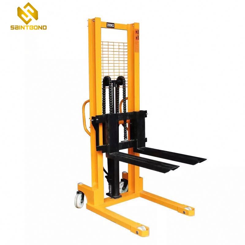 PSCTY02 Reasonable Price 3 Ton Hand Hydraulic Manual Forklift Pallet Stacker