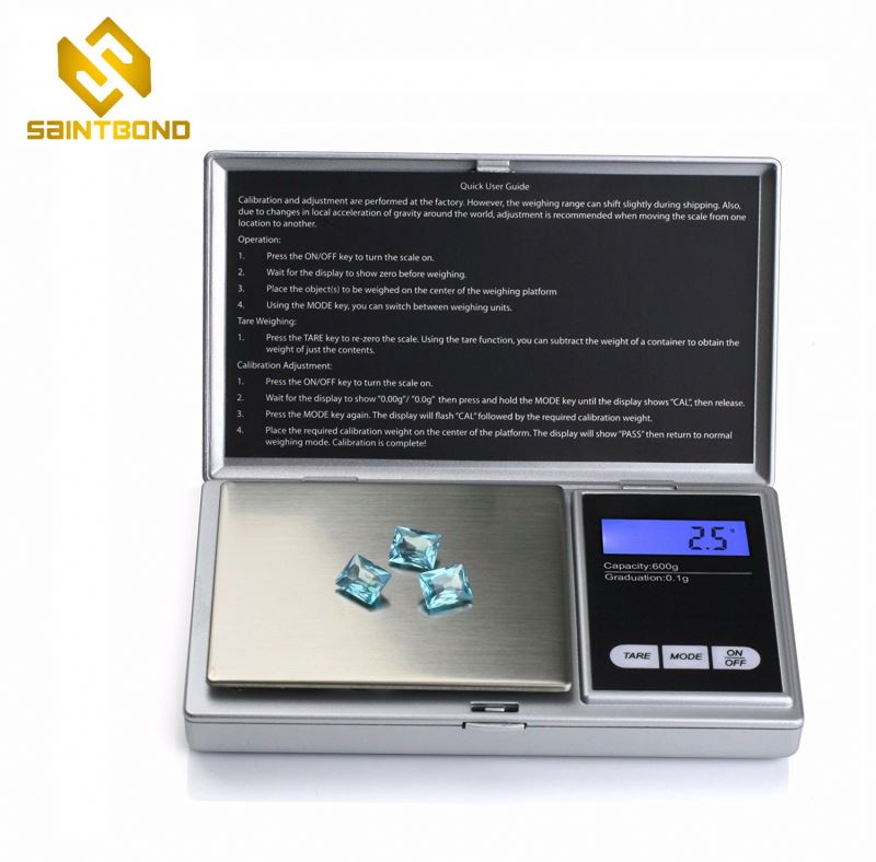 HC-1000 Gold Supplier Backlight Diamond Mini Pocket Scale