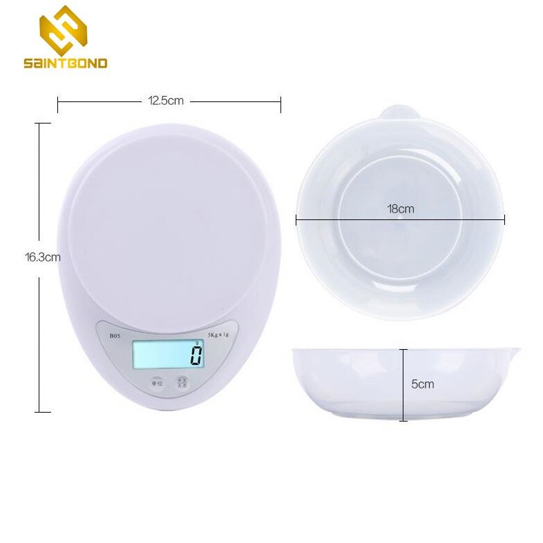 B05 Digital Kitchen Bakery Scale With Removable Bowl, Kitchen Household Weighing Scale