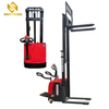 PSES11 Small Pallet Truck Forklift 2200lbs 118inch Full Electric Walkie Straddle Stacker
