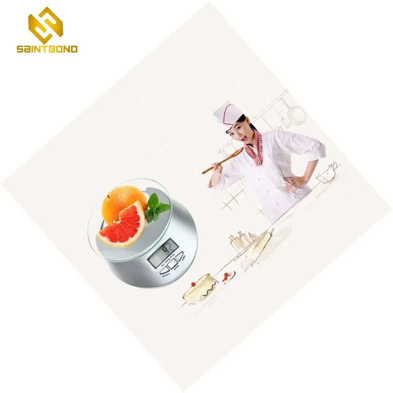 PKS011 New Health Food And Vegetables Weighing Kitchen Scales Tempered Glass And Abs Part Household Scale