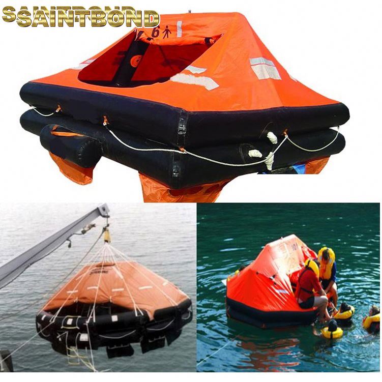 Inflatable Material Solas Small And Lightweight Compact Yachting Liferaft Cheap Life Raft Iso 6 Man