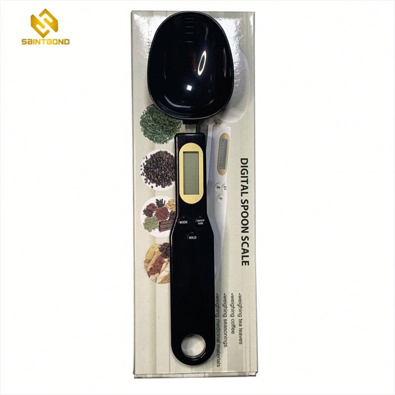 SP-001 Home Spoon Scale 500g / 0.1g Black Single Spoon High Quality Electronic LCD Digital Spoon Scale Gram Kitchen Lab