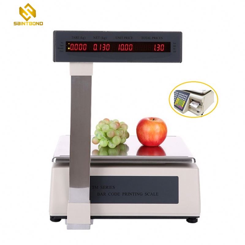TM-AB 15/30kg Electronic Cash Register Digital Weighing Scales Barcode Scale With Label Printing