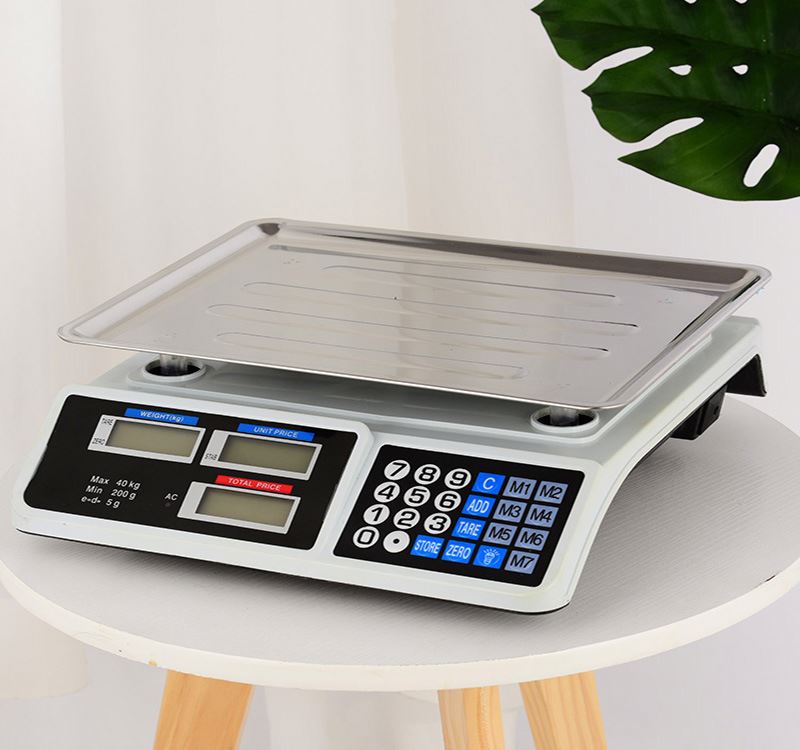 AS809 40kg Commercial Scale Digital Price Computing Scale With Led / Lcd Display For Retail Use