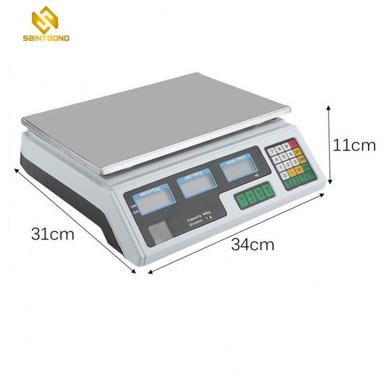 ACS208 30kg Electronics Digital Price Computing Weighing Scale With 1g Pricesion And Counting Feature