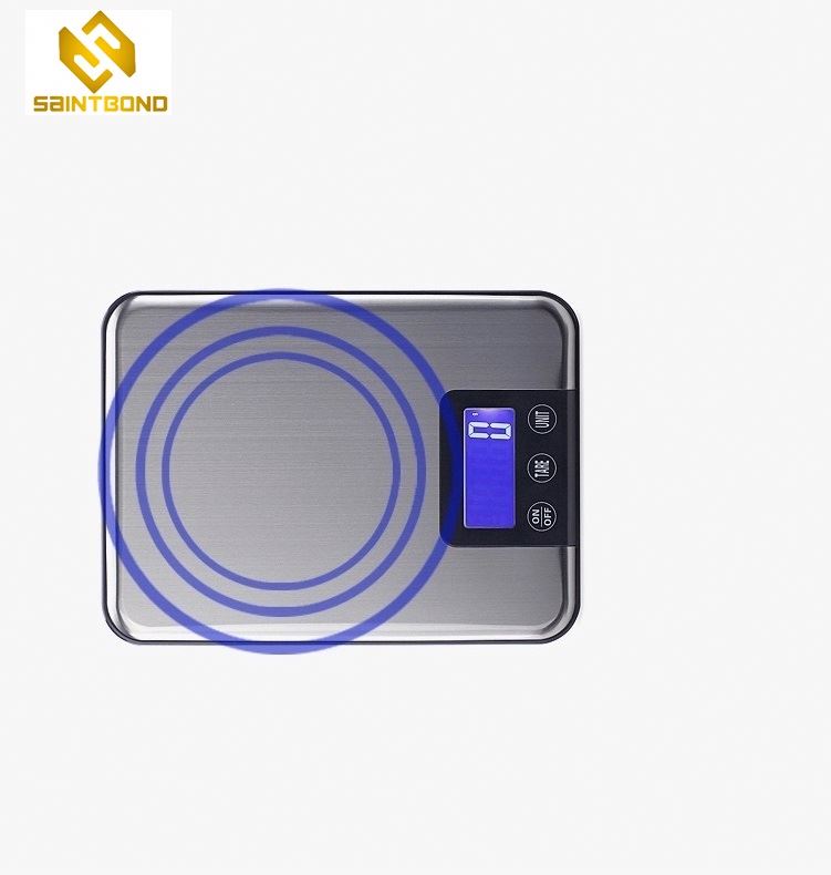 PKS003 4mm Glass Platform 5kg Digital Multifunction Electric Small Portable Weighing Scale For Kitchen Food