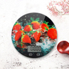 PKS006 Custom Color Pattern Round Glass Platform Weighing 5kg Digital Kitchen Scale