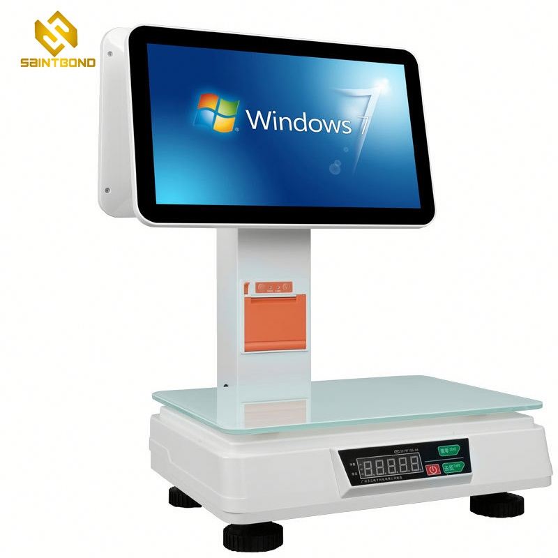 PCC02 Pos Machine Dual Screen Touchable Win7 15 Inch POS with Free SDK