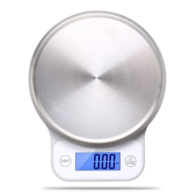 KS0016 Stainless Steel Digital Kitchen Scale with Widescreen LCD Screen