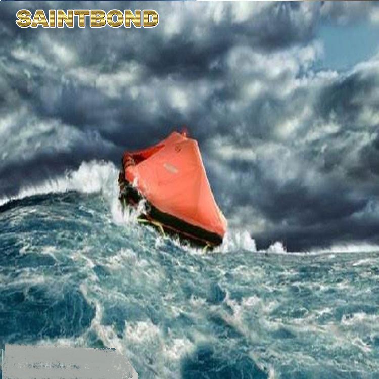Excellent OEM PSI Survival Inflatable Self Inflating 4 Person Life Raft for Marine Water Saving 100p Liferaft