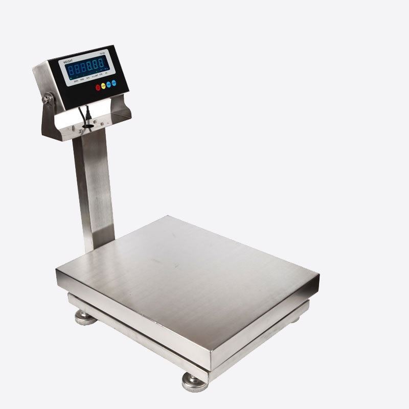 BSWP01 60kg 30*40cm Ip68 Digital Lcd Display Electronic Stainless Steel Waterproof Weighing Bench Scale