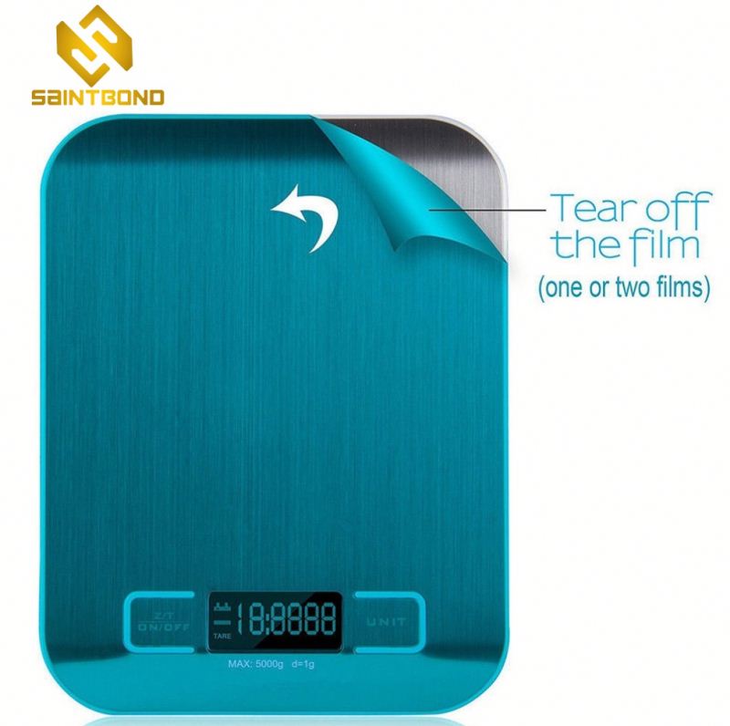 PKS001 Blue Backlighit Led Professional Superior 180Kg Mini Digital Platform Bathroom Electronic Scale