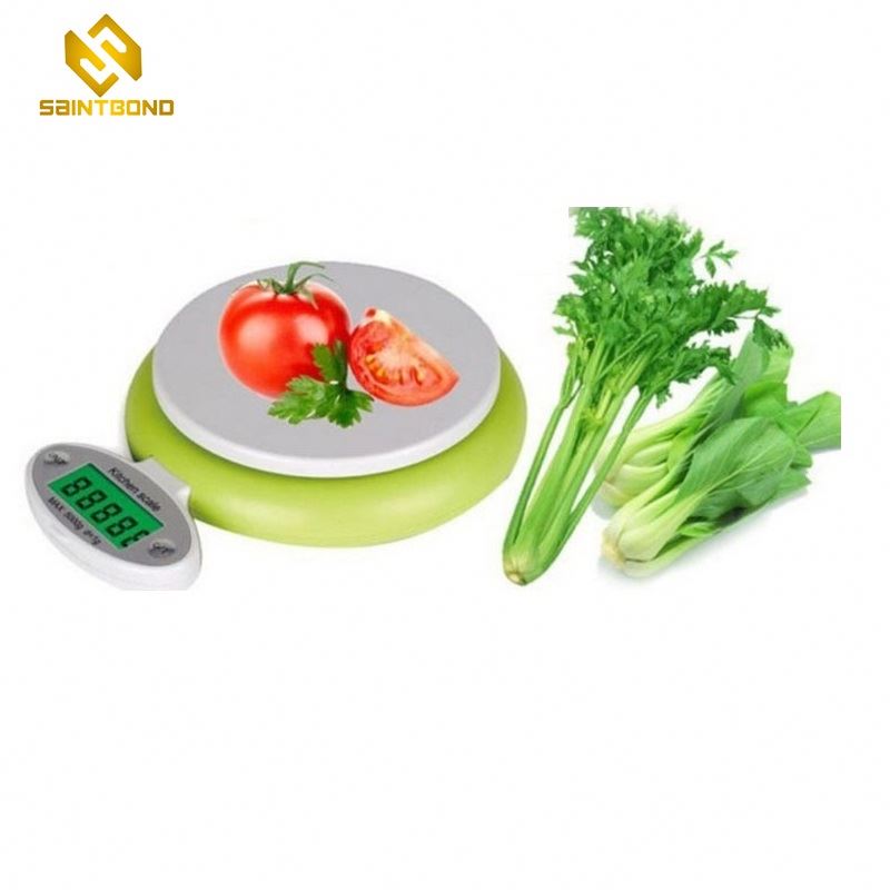 CH303 5kg Antique Style Rotating Button Electronic LCD Nutrition Kitchen Food Weighing Scales Oz Ml G Kg