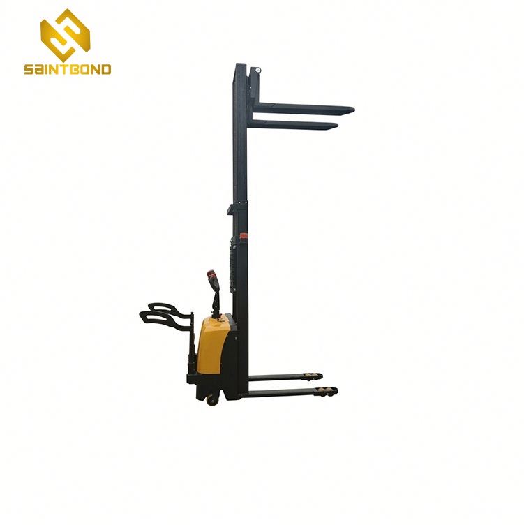 PSES11 Electric Stacker Truck Pallet Lift Stacker Capacity 2200lbs Full Electric Forklift