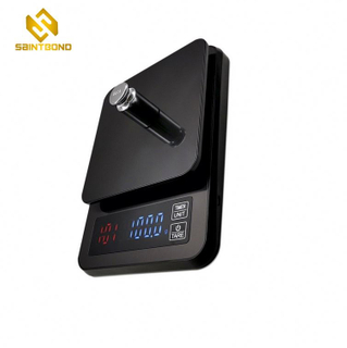 KT-1 Digital Coffee Scale With Timer 6.6lb/3kg Multi Balance Kitchen Food Weight Household Drip Scale 0.1g Green Backlit