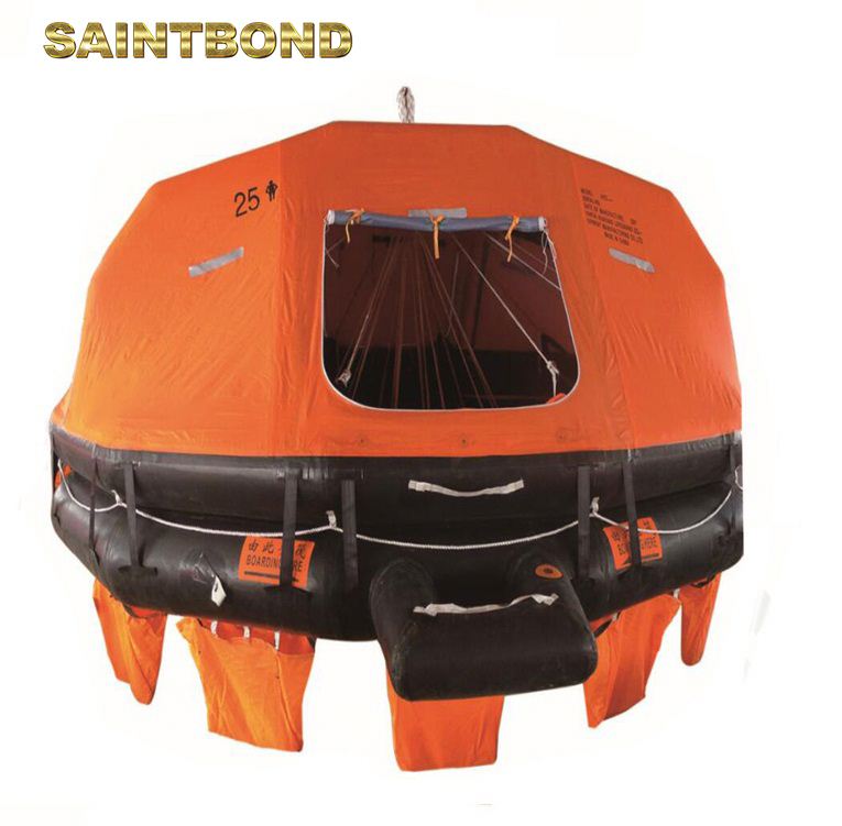 Self Inflating Emergency Throw-overboard Inflatable 65 Persons SOLAS CSM Raft Liferaft Valise 8 Man Life Rafts