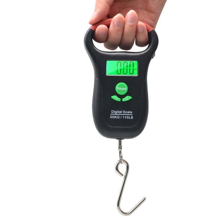 Airport Baggage Weighing Luggage with A Handheld Digital Travel Luggage Scale