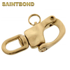 Quick Release Brass Snap Shackle Ronstan Mini Snap Shackle with Swivel Eye