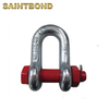 Bolt Type Chain Anchor Shackles Long D Shackle Sizes