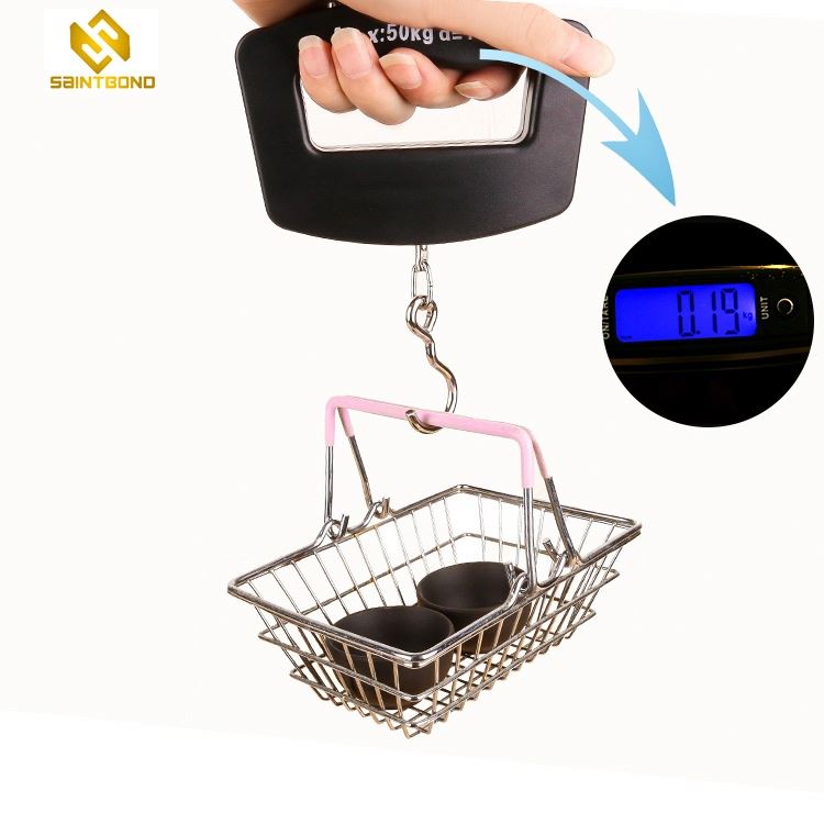 G0057 Best Selling Smart Luggage Scale, Portable Weighting 50kg/10g LCD Fishing Scale