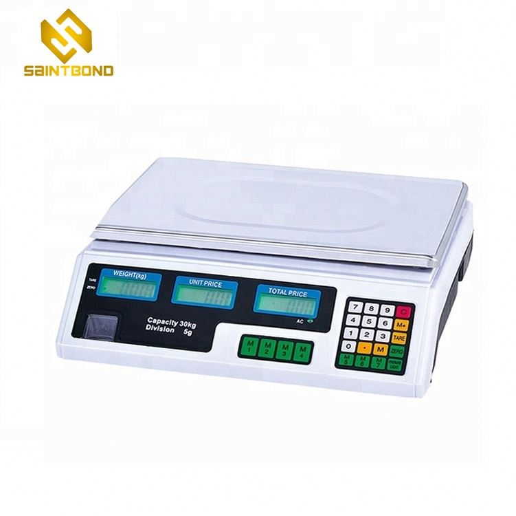 ACS209 Good Quality Commercial Weighing Scales 30kg Supermarket Electronic Price Computing Scale