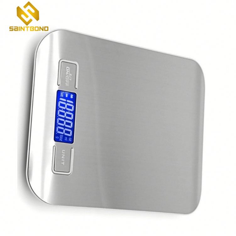 PKS001 Blue Backlighit Led Professional Superior 180Kg Mini Digital Platform Bathroom Electronic Scale