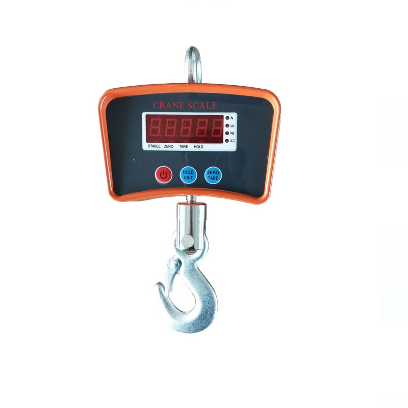 500kg Max Weight Manual Hanging Weight Crane Scale with AC Adaptor