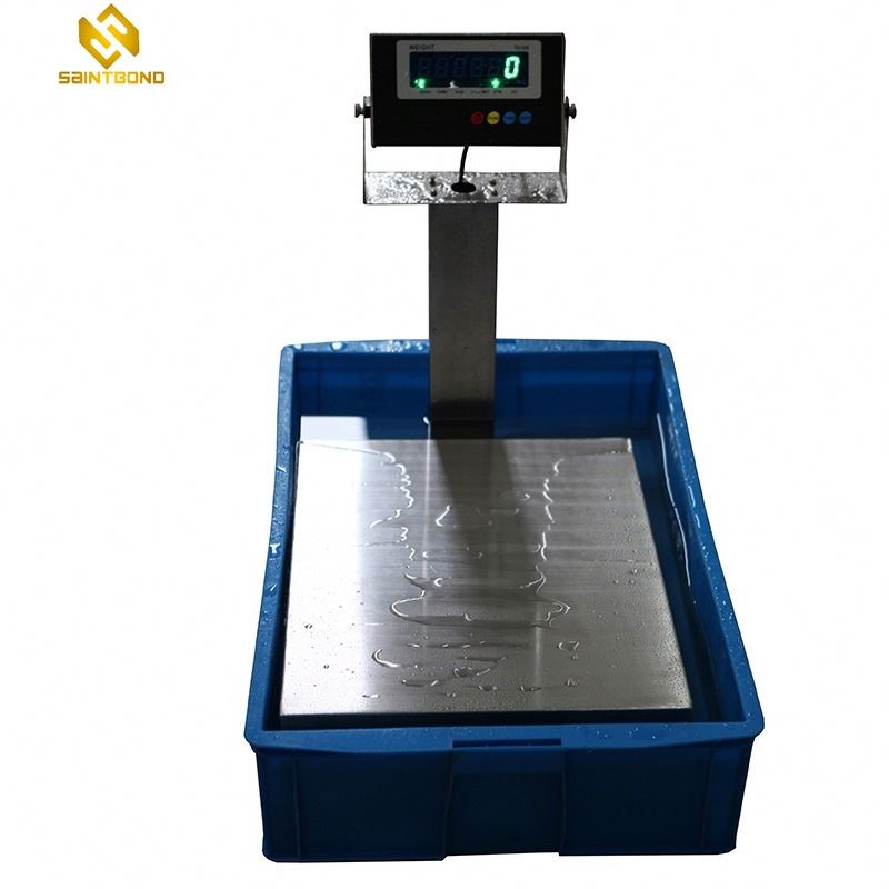 BSWP01 60kg 30*40cm Ip68 Digital Lcd Display Electronic Stainless Steel Waterproof Weighing Bench Scale