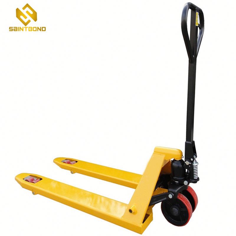 PS-C1 Hydraulic Stacker Self Loading Pallet Truck 2 Tons Reach Max Power Building Food Wheels