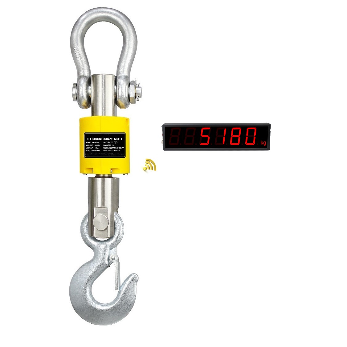 Explosion Proof Electronic Industrial Hanging Scale Wireless Digital Large Screen Crane Scale