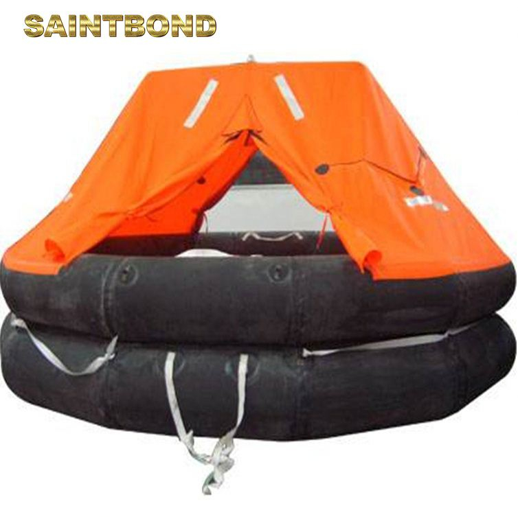 China ODM Self Inflating Viking 25 Marine with Solas Coastal Life Raft 6 100~125 Person Thrown over Inflatable Liferaft